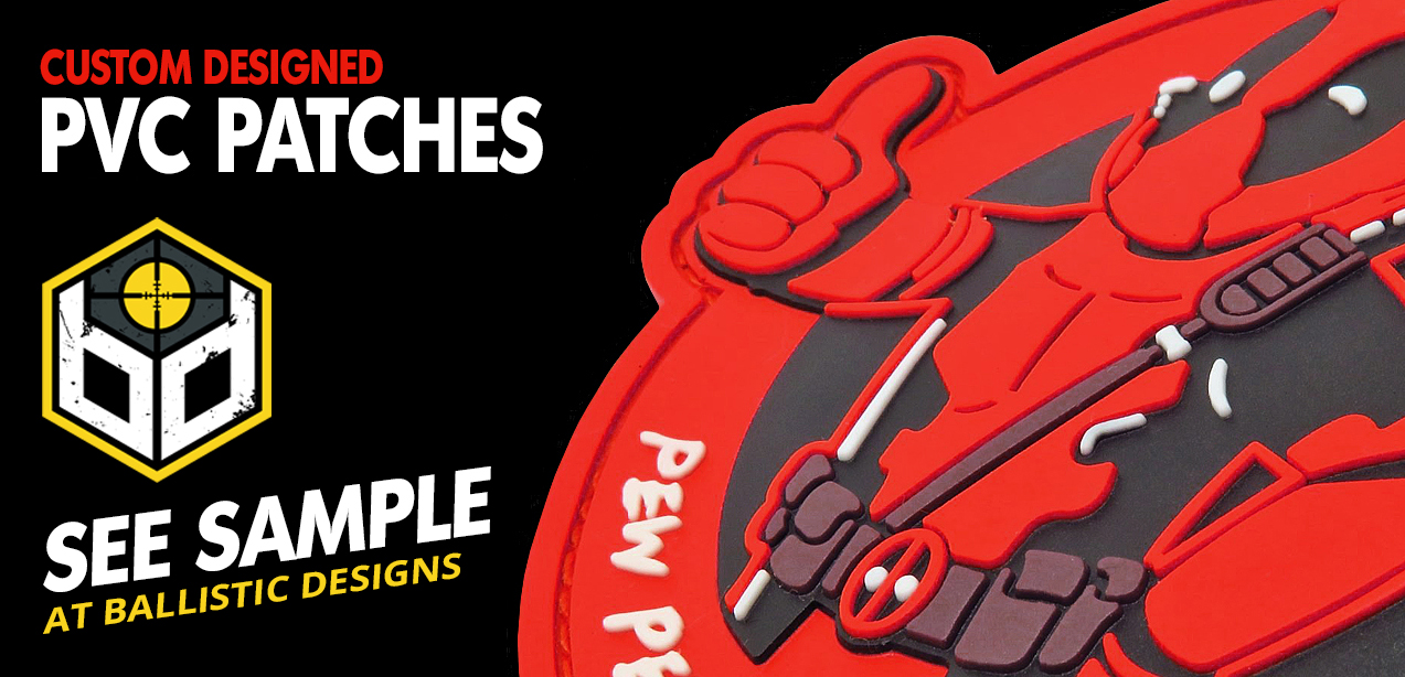 Ballistic Designs - Custom Patches, PVC Patches and Gun Stencils