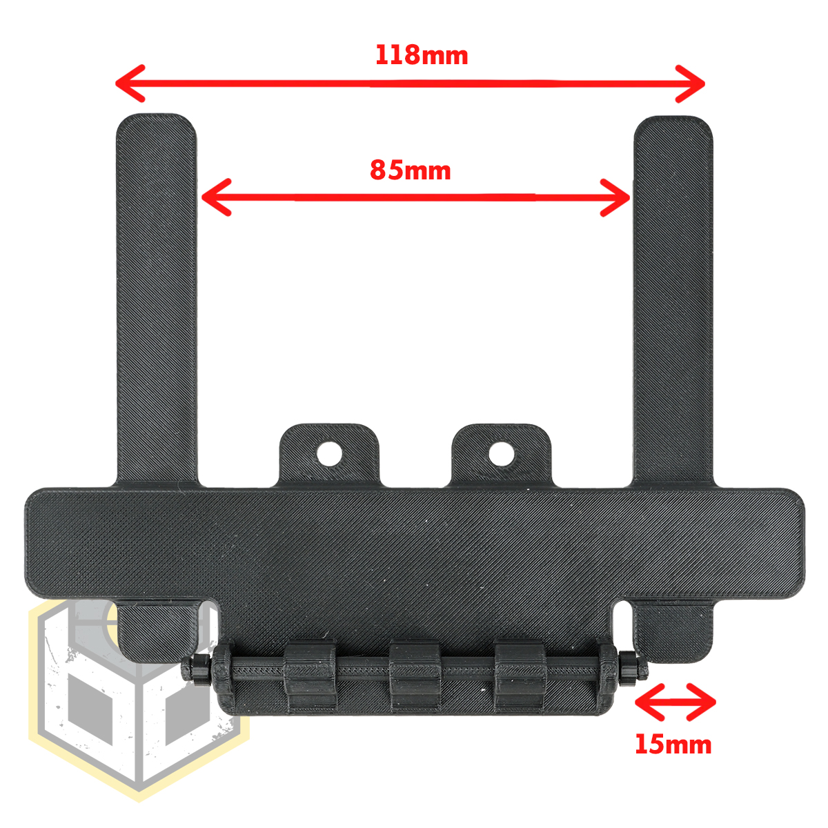 Laser Molle 4x5 Black 3mm