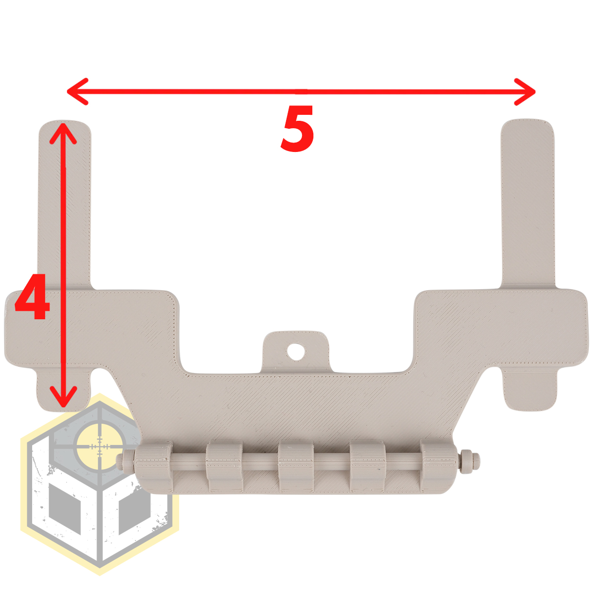 Laser Molle 5x4 Tan 3