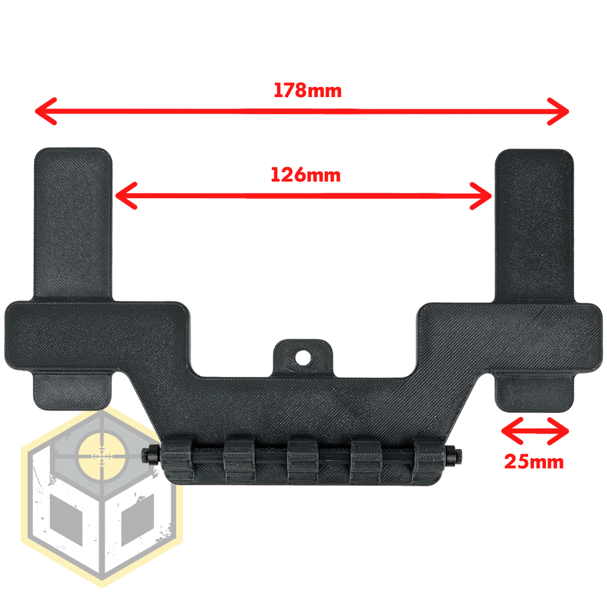 Normal Molle 5x4 Black 1mm