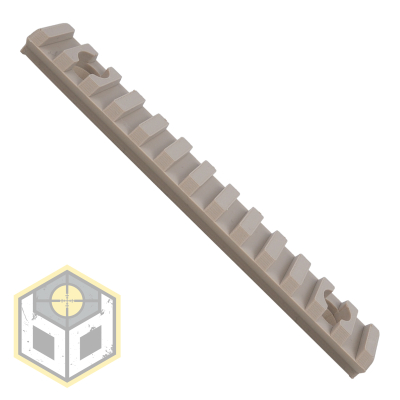 Picatinny Rail 13 Slot 135mm Desert Storm
