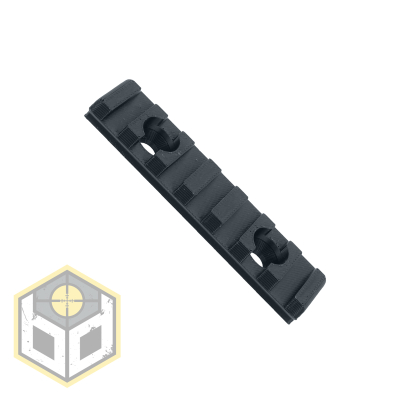 Picatinny Rail 7 Slot 75mm Black