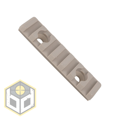 Picatinny Rail 7 Slot 75mm Desert Storm