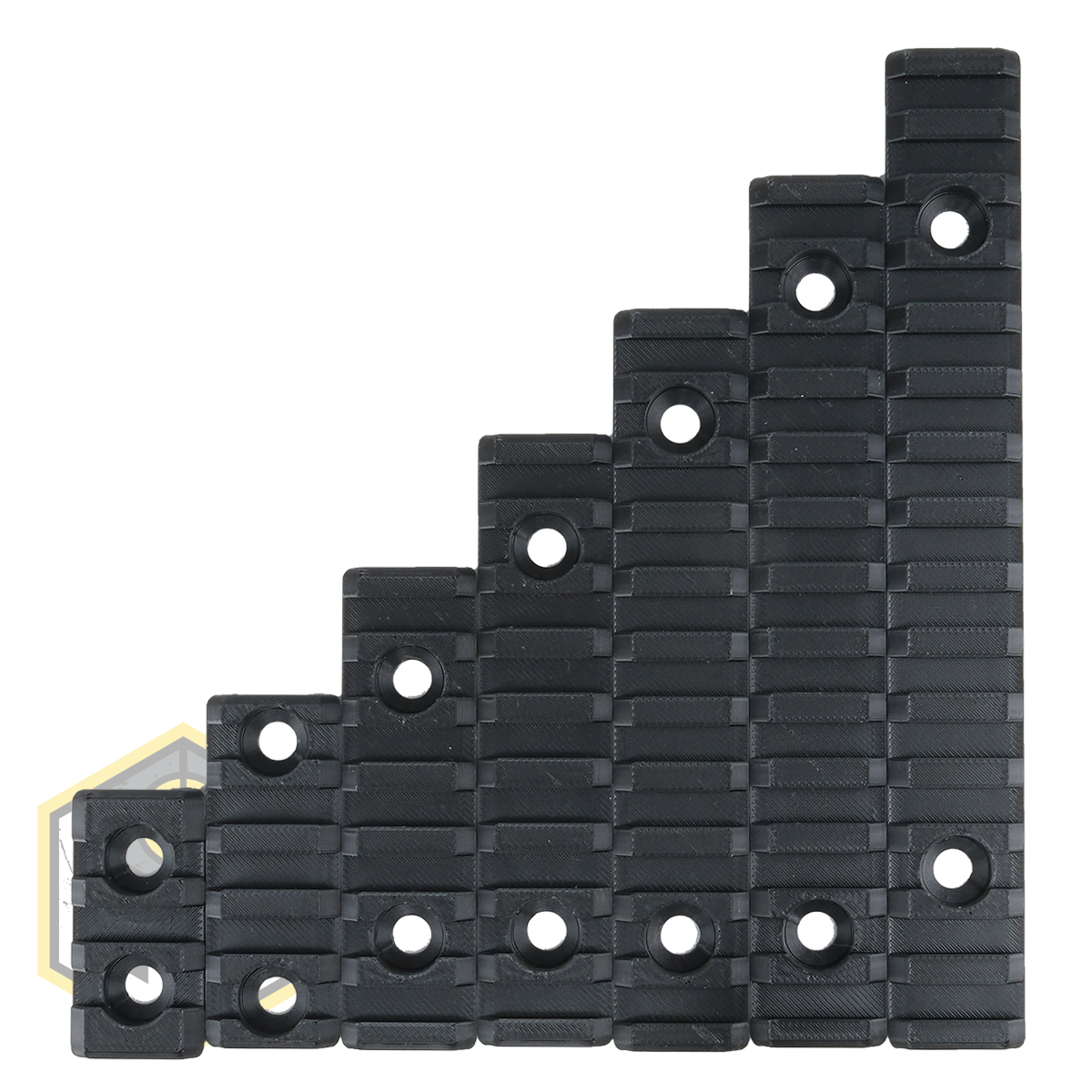 Picatinny Rail Set 7 Black
