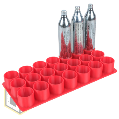 12G Co2 Capsule 21 Cartridge Storage Red