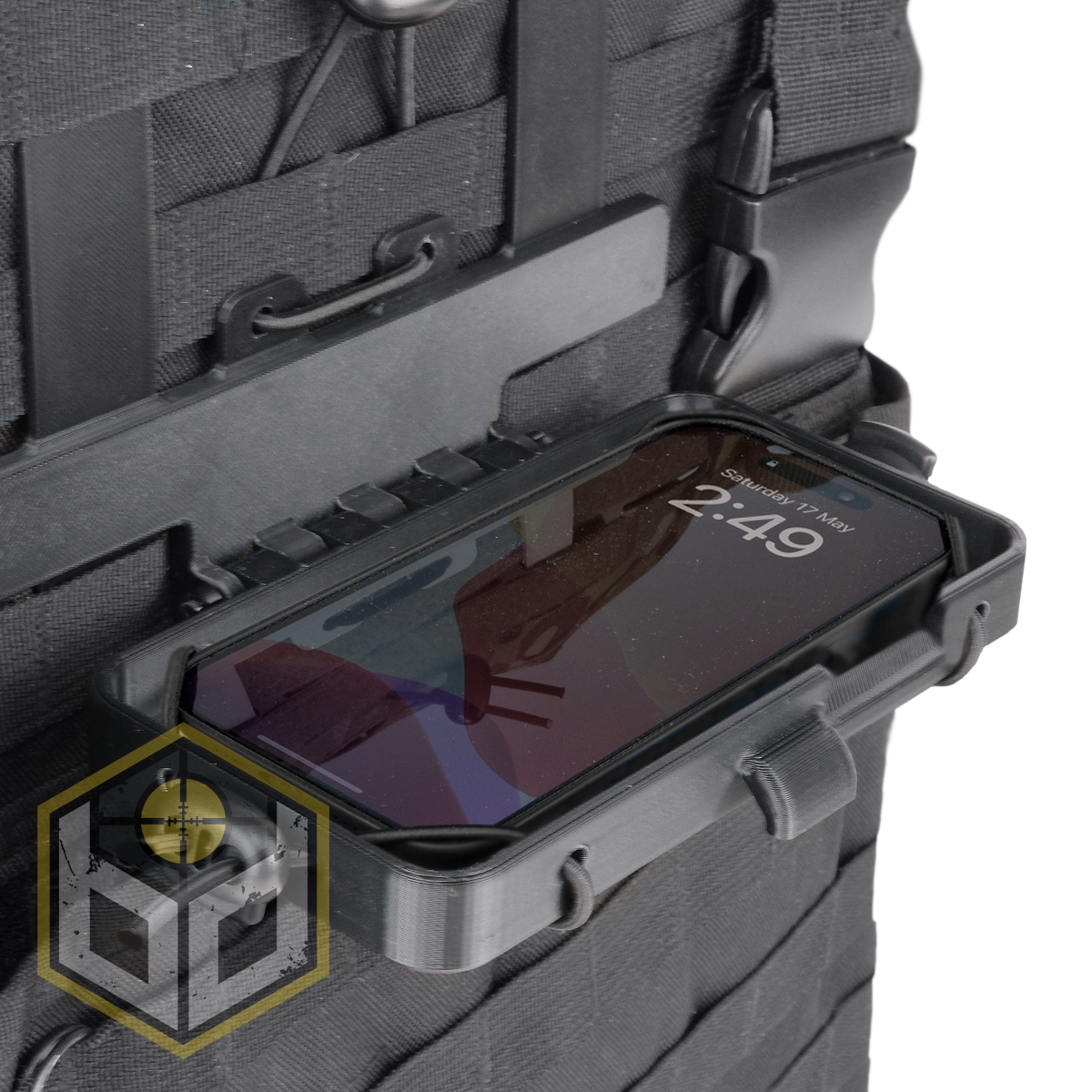 Molle Phone Case Holder - iPhone 11-16 Pro Max - Black