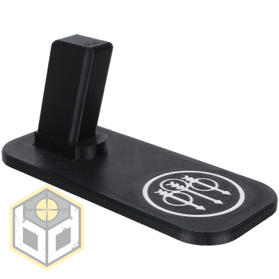 M92 Pistol Stand with SW White Logo