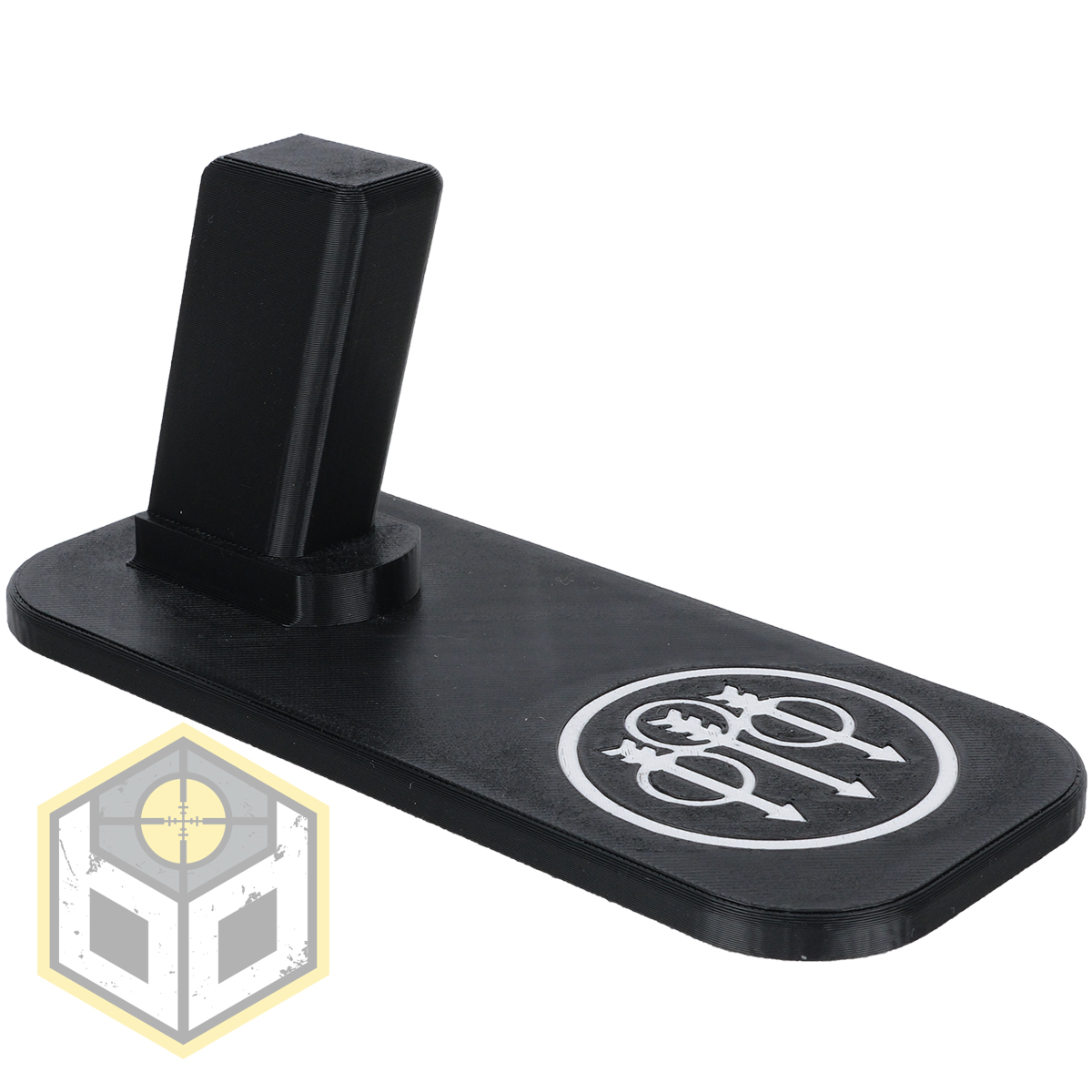 M92 Pistol Stand with SW White Logo