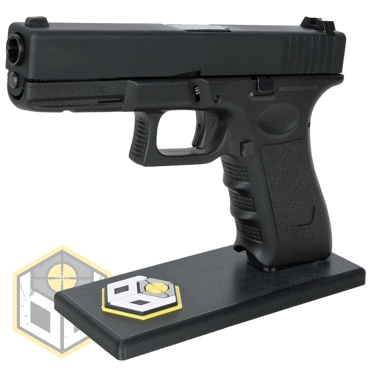 BD Glock Pistol Stand with Logo 04