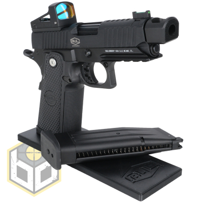 Bull pistol stand with Black logo 7