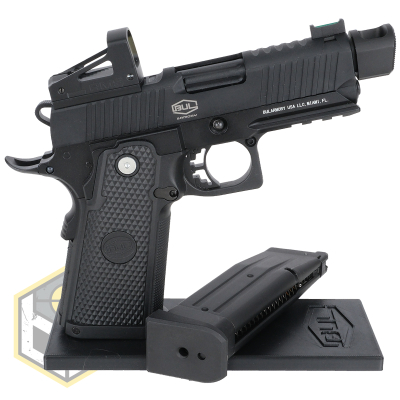 Bull pistol stand with Black logo 8