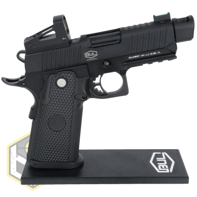 Bull pistol stand with logo 6