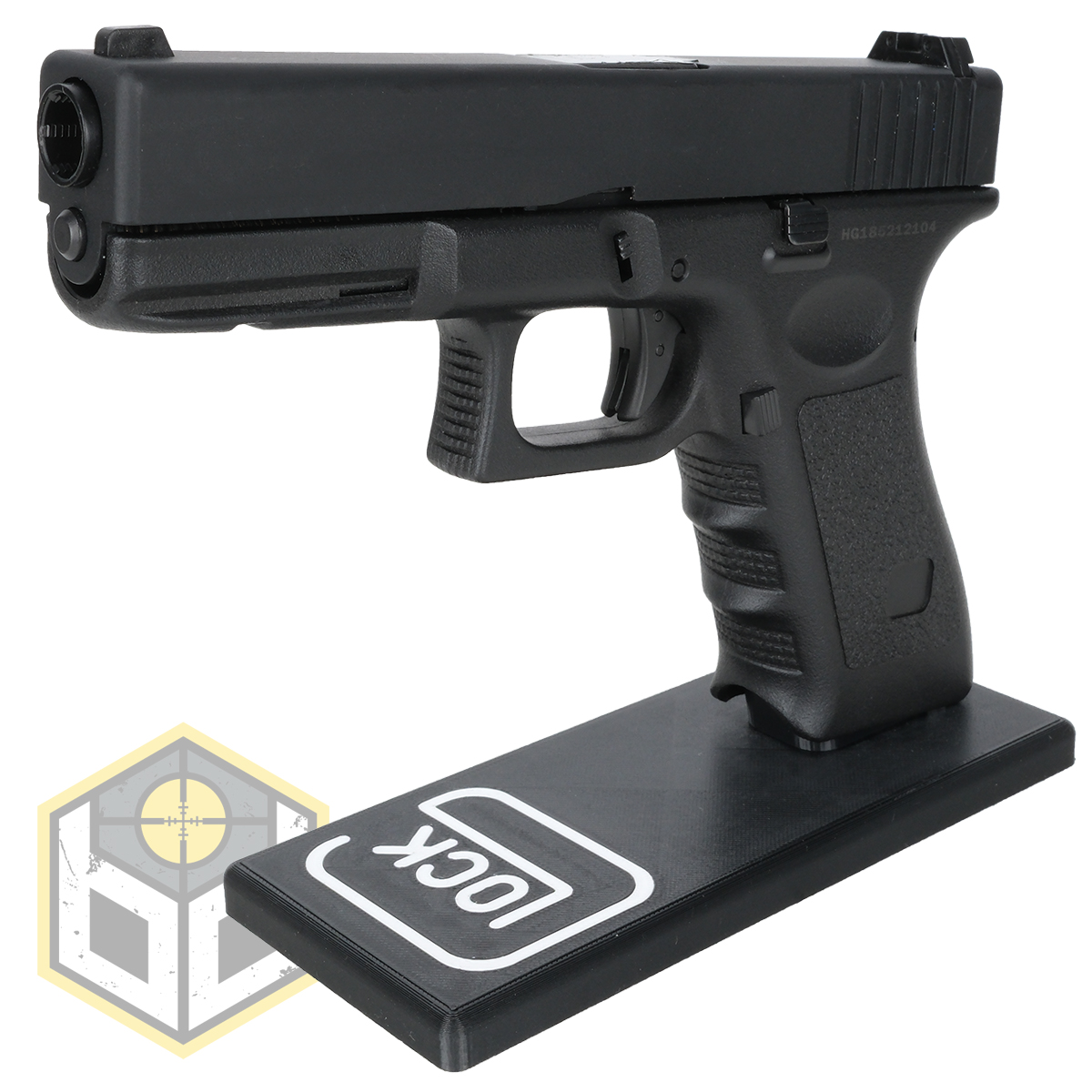 Glock Pistol Stand with Logo 8