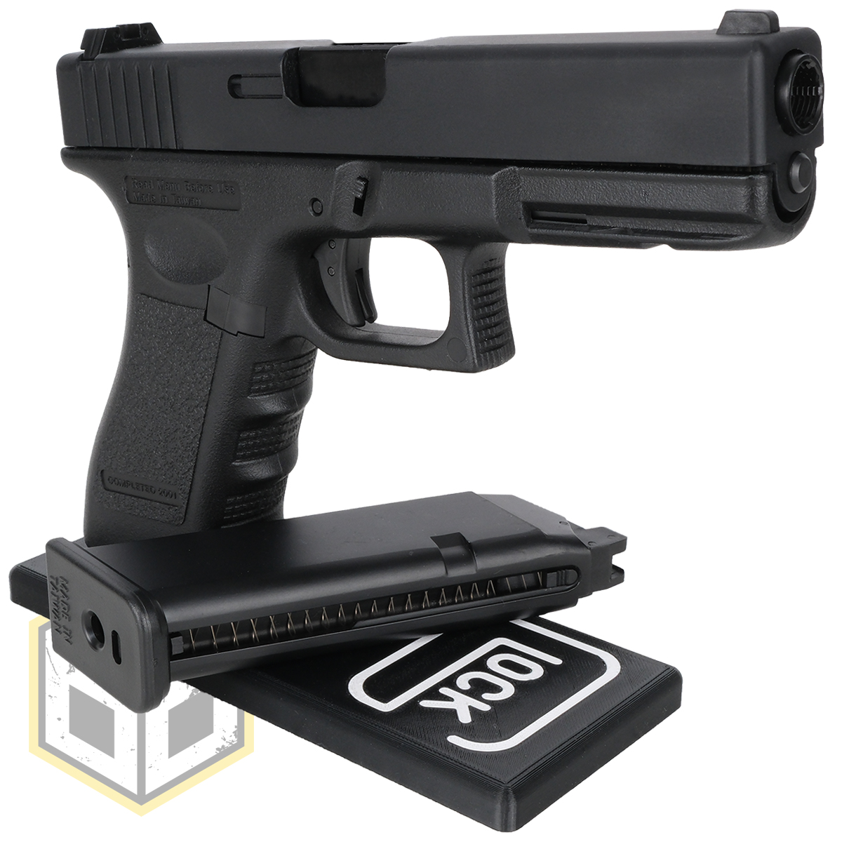 Glock Pistol Stand with Logo 9