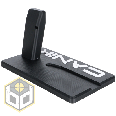 Canik Mete Pistol and Mag Stand White Logo