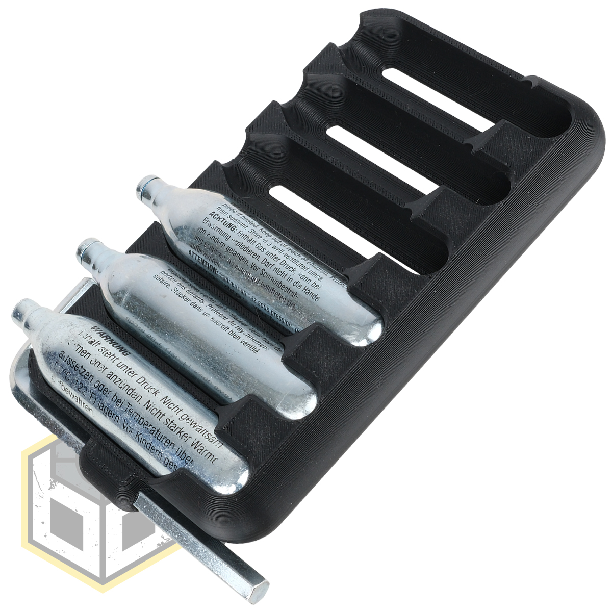 12g Co2 Cartridge and Hex Key Holder Black 6