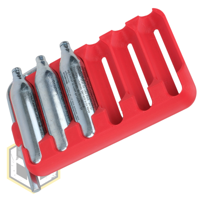 12g Co2 Cartridge and Hex Key Holder Red 6
