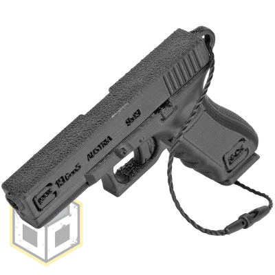 Christmas Tree Glock Pistol Decoration Black 04