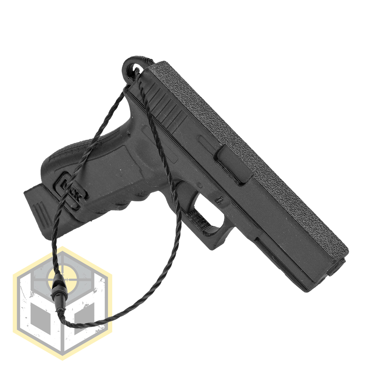 Christmas Tree Glock Pistol Decoration Black EX 1