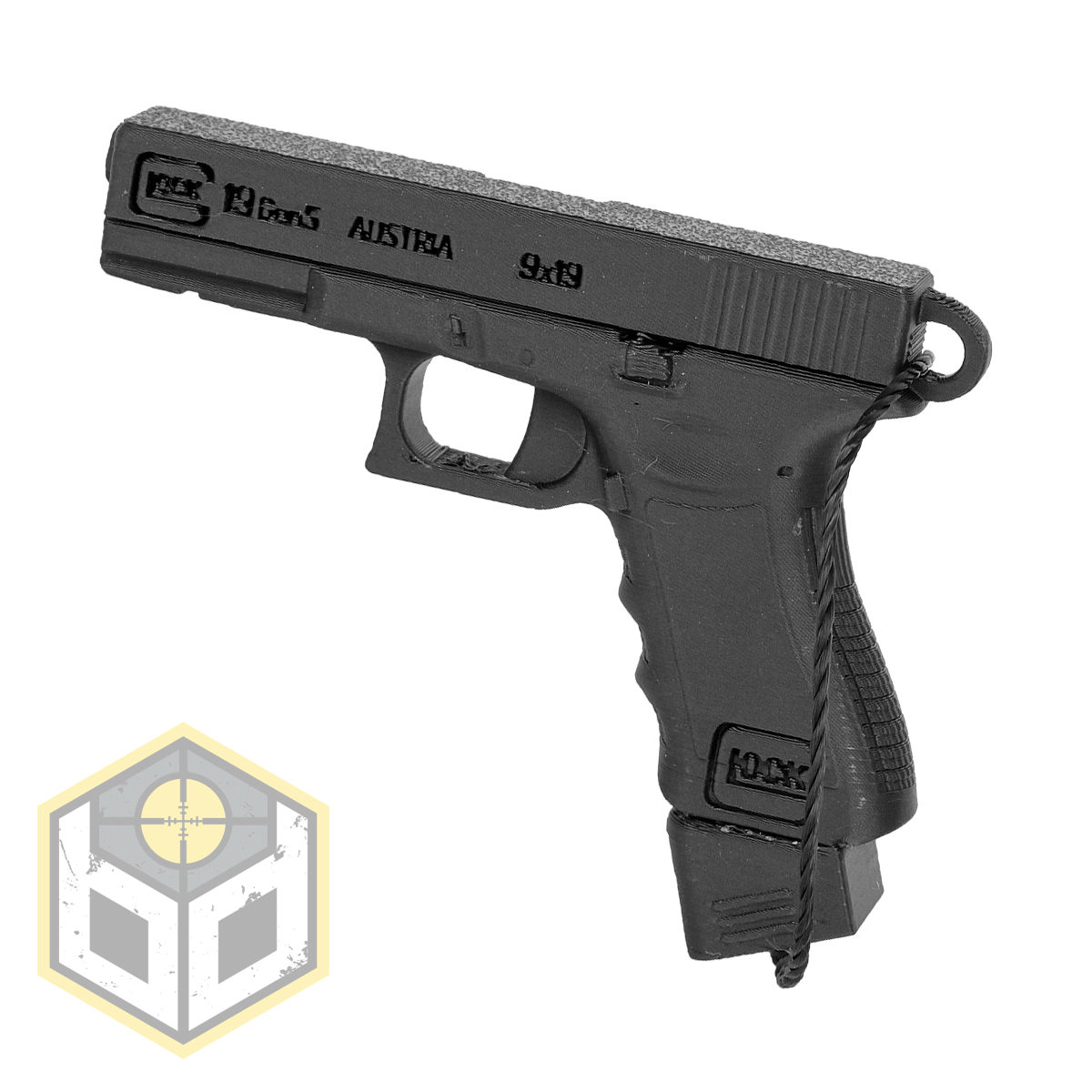 Christmas Tree Glock Pistol Decoration Black EX 3