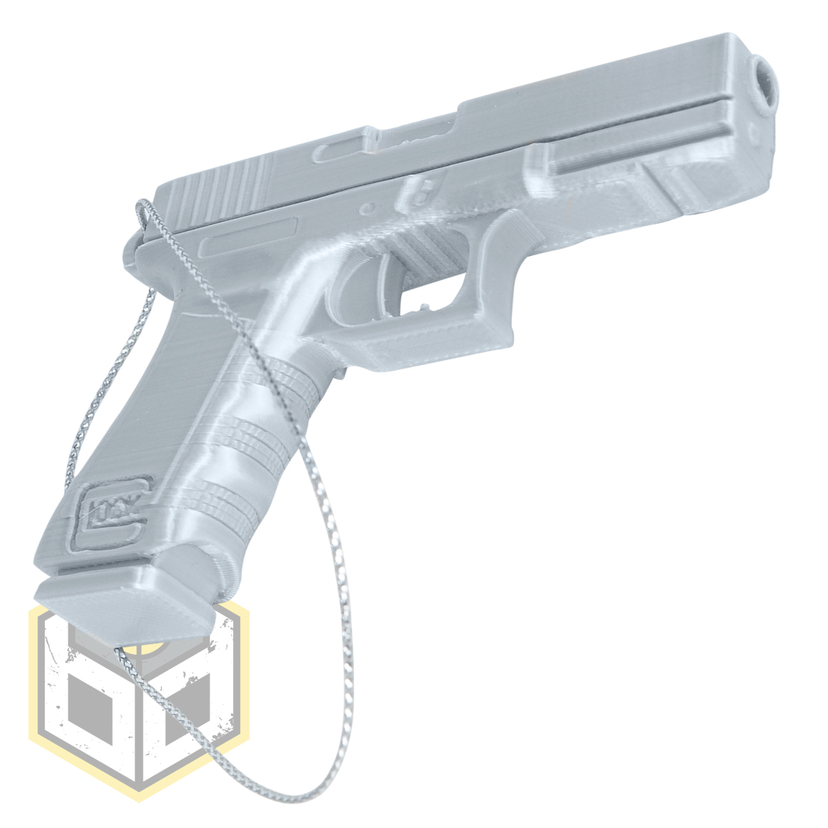 Christmas Tree Glock Pistol Decoration Silver EX dH4