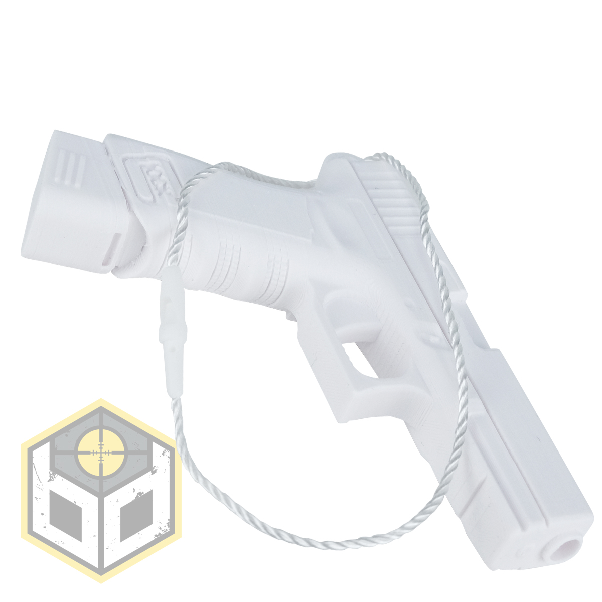 Glock 19 Gen5 EX Mag Pistol Christmas Tree Decoration White