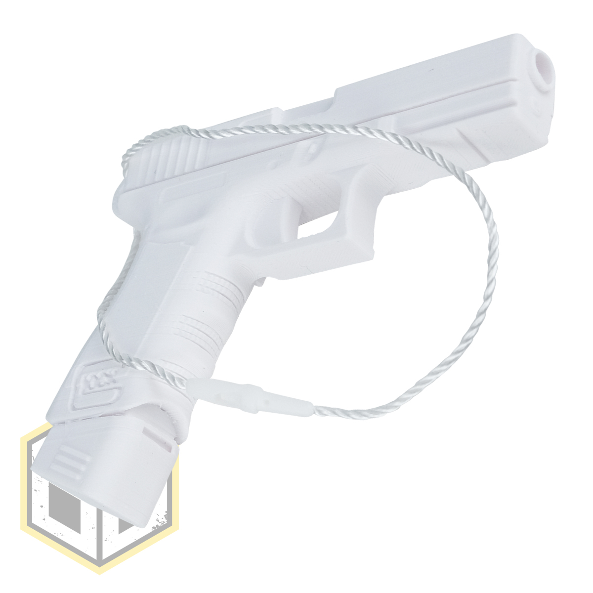 Christmas Tree Glock Pistol Decoration White ex pH2