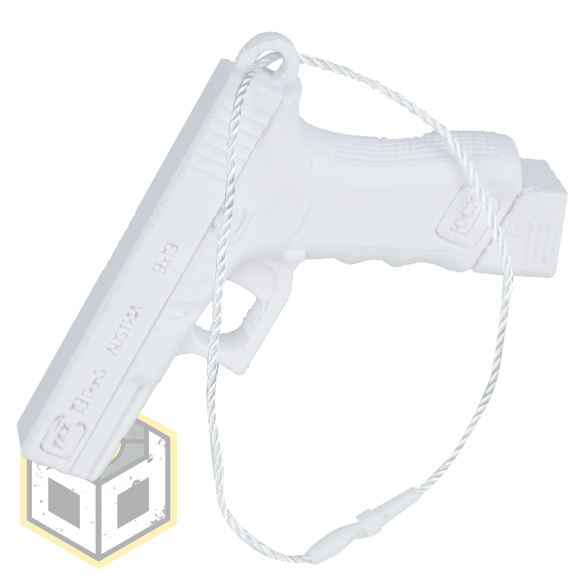 Christmas Tree Glock Pistol Decoration White ex pH3