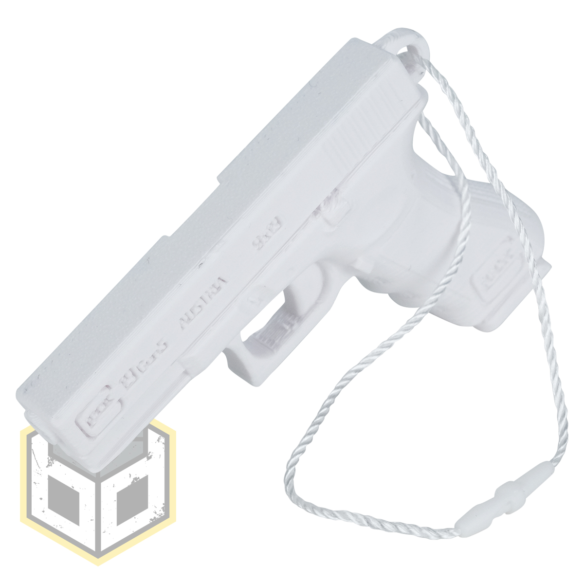 Christmas Tree Glock Pistol Decoration White pH3