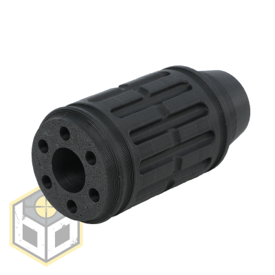D7 Suppressor M4 CCW Black for Airsoft Guns - 3D Printed