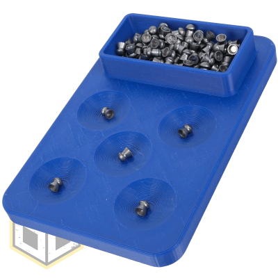 Airgun Pellet Dispenser Tray 5+1 Blue