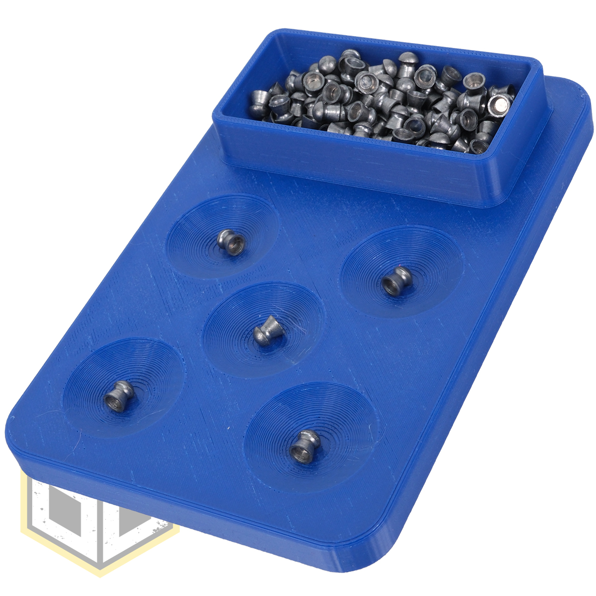 Airgun Pellet Dispenser Tray 5+1 Blue