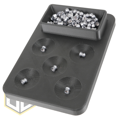 Airgun Pellet Dispenser Tray 5+1 Black
