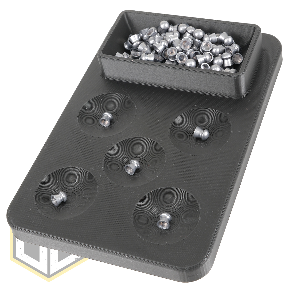 Airgun Pellet Dispenser Tray 5+1 Black