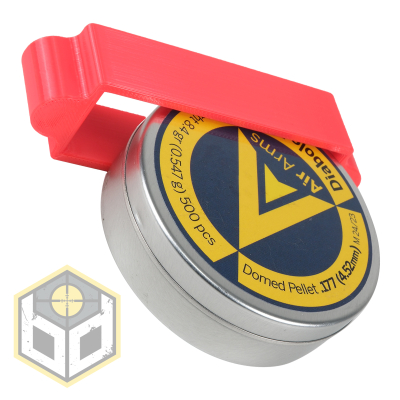 V2 Diabolo Airgun Pellet Saver Tin Clip BD1 TPU - Shinny Rubber Red
