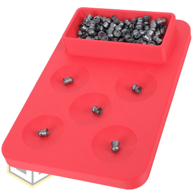 Airgun Pellet Dispenser Tray 5+1 Red