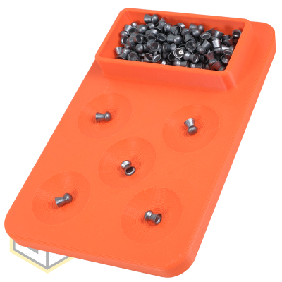 Airgun Pellet Dispenser Tray 5+1 Orange