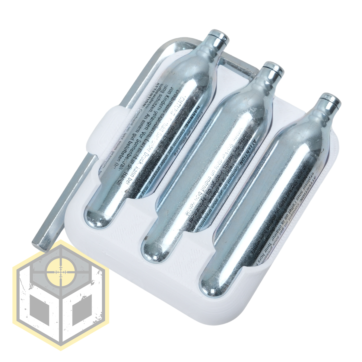 Limited Edition White 12g Co2 Cartridge and Hex Key Holder 3