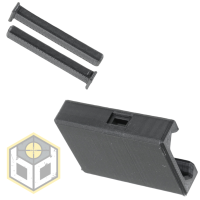 BD Handstop Picatinny Rail Flat Black with Pins