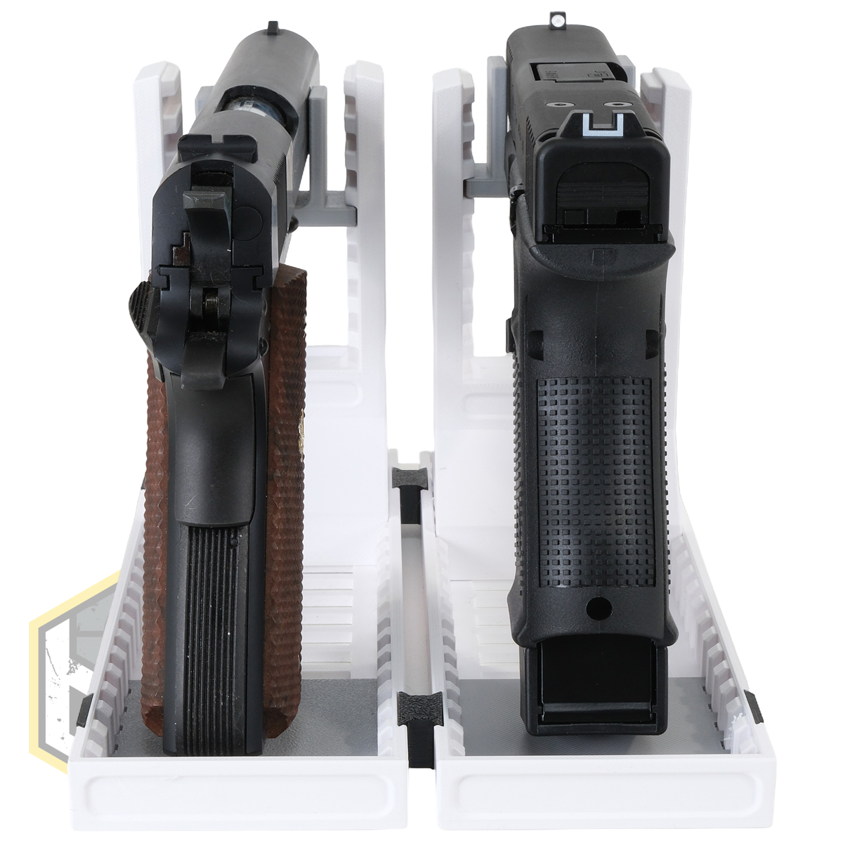 UM Pistol Stand Set White 8