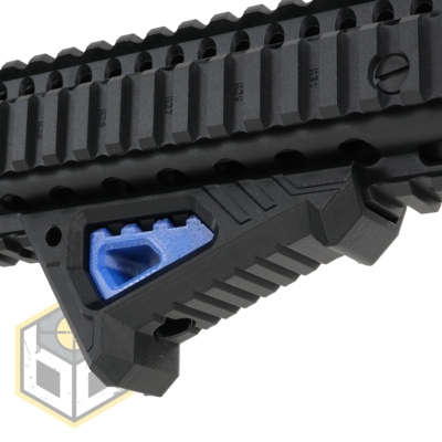 AFG Stubby Picatinny Rail Angled Foregrip Easy Fit Black with Blue Insert
