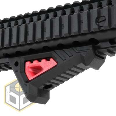AFG Stubby Picatinny Rail Angled Foregrip Easy Fit Black with Red Insert