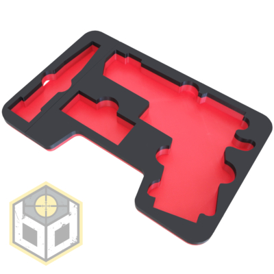 TTI Pit Viper Hi-Capa Pistol Case Insert for SRC and Trimex Arms Hard Case Red