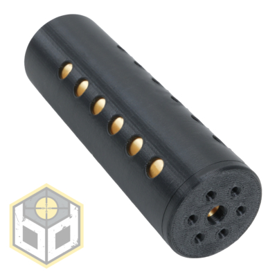 VIO Modular Air Gun Moderator with Removable Silver Bafflers 1/2 UNF